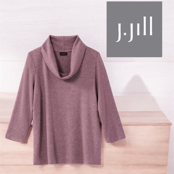 NWT J. Jill Womens Cowl Neck‎ Pullover Size XL Extra Large 3/4 Sleeve Blouse - Picture 1 of 8